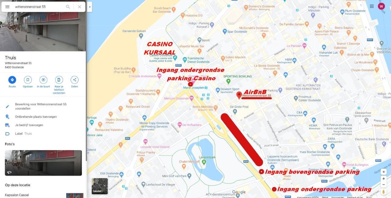 Vakantieappartement Emiel Centrum Oostende Met Garage Kültér fotó
