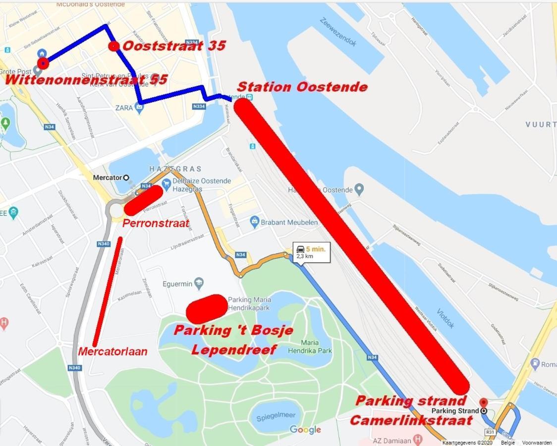 Vakantieappartement Emiel Centrum Oostende Met Garage Kültér fotó