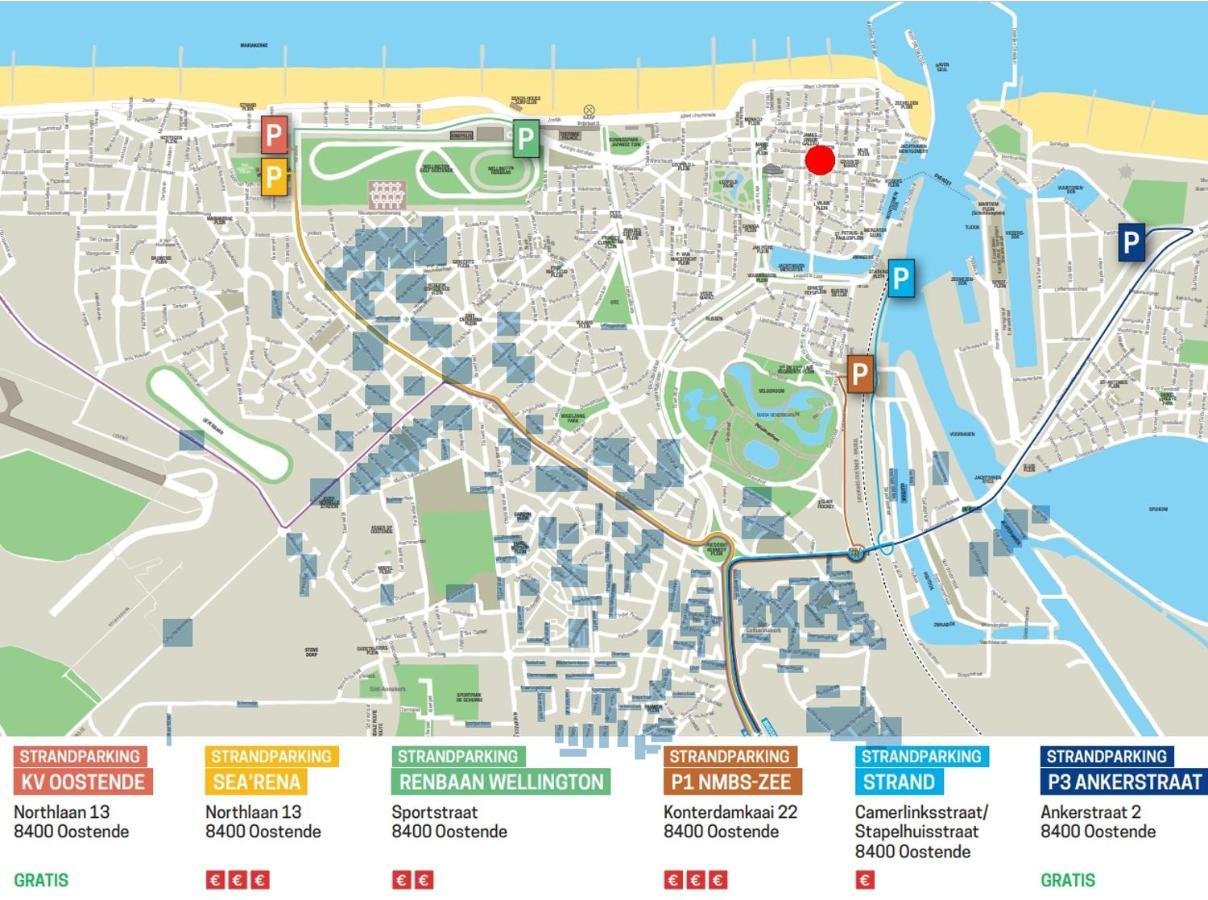 Vakantieappartement Emiel Centrum Oostende Met Garage Kültér fotó